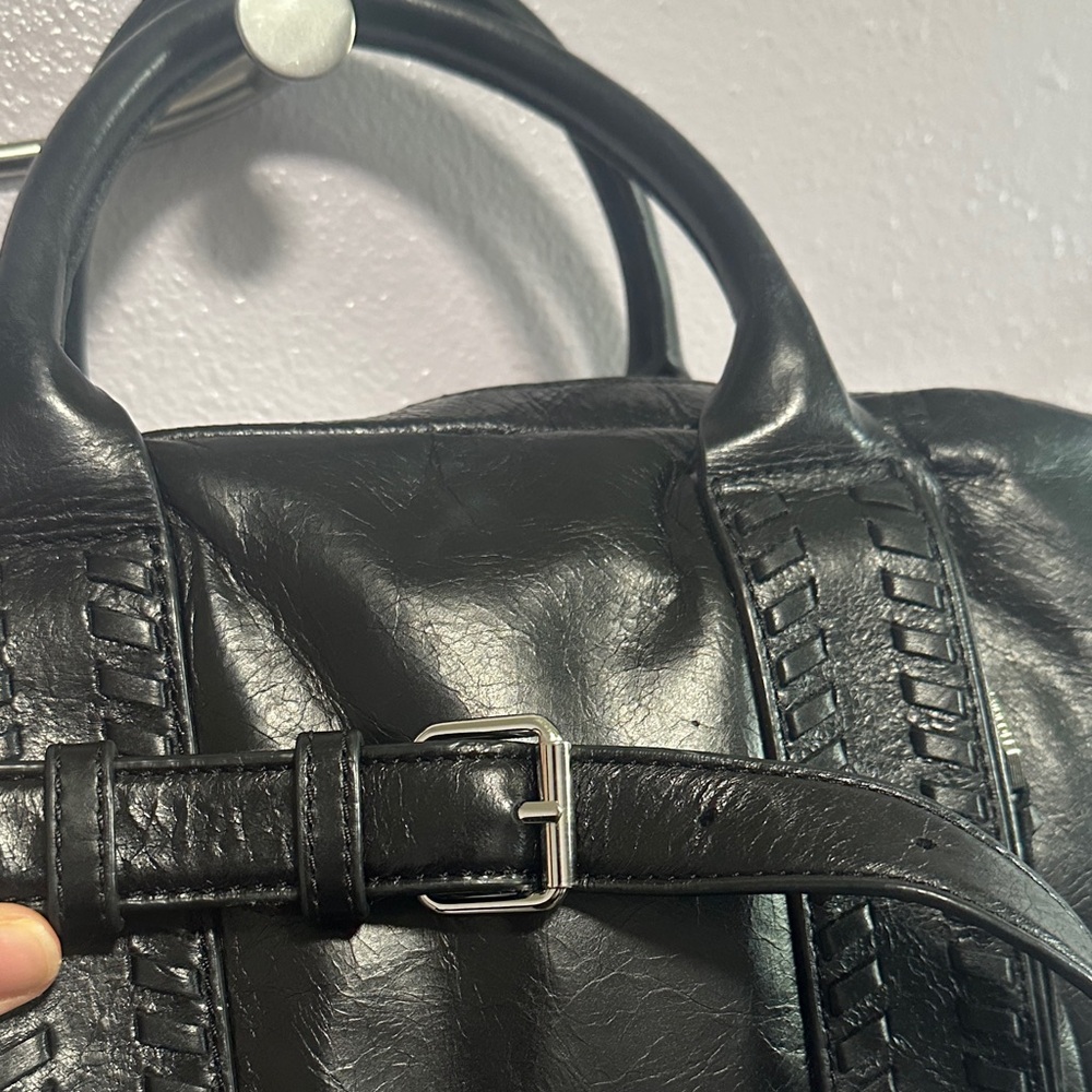 Rebecca Minkoff Vanity Zip Black Leather Satchel - Picture 12 of 16